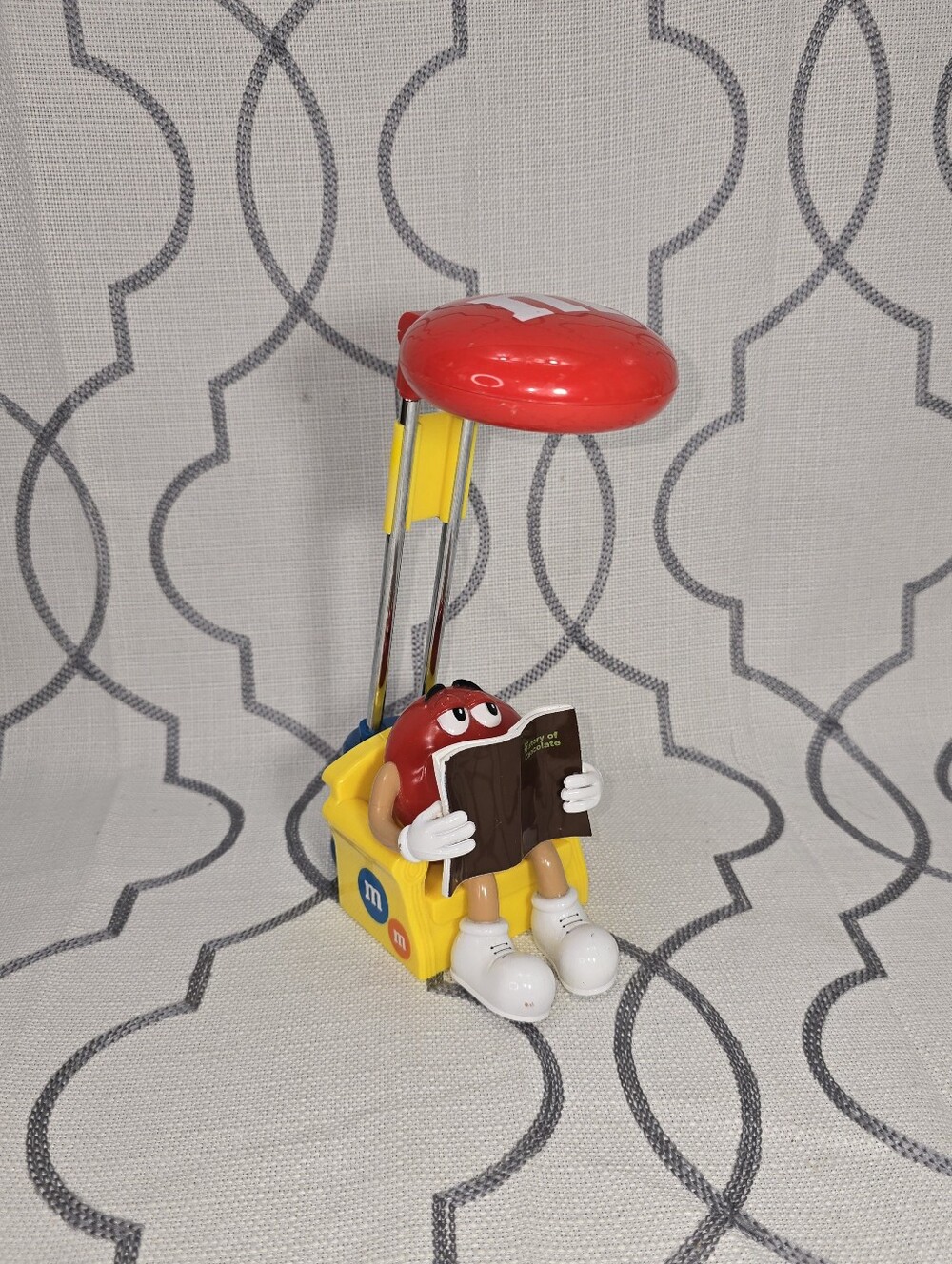 M&M's 2009 LED Desk Light Lamp Red M&M Figure Reading Works Rare
